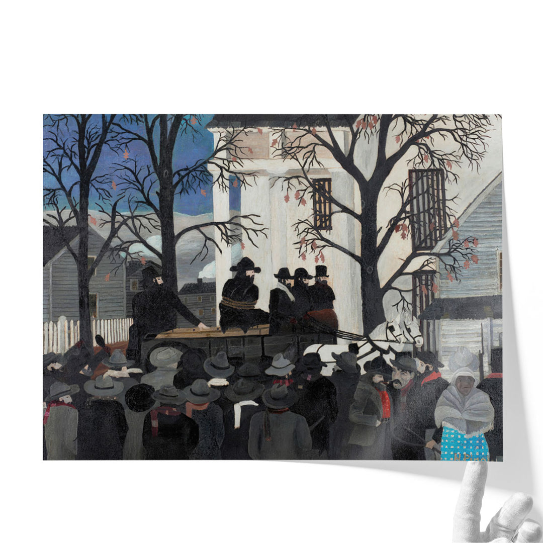 John Brown Going to His Hanging, 1942 - Canvas Print Wall Art