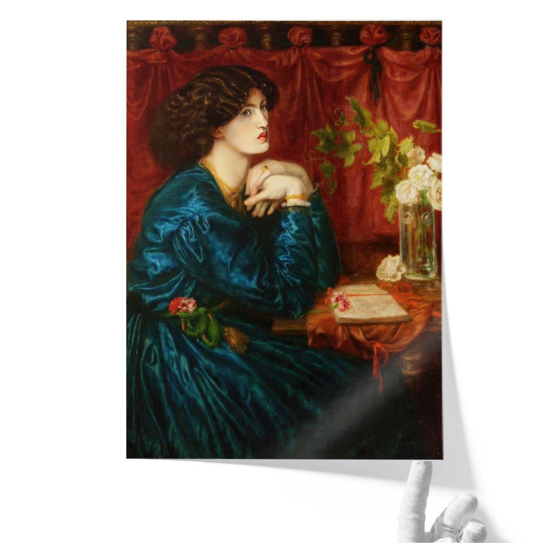 The Blue Silk Dress - Canvas Print Wall Art