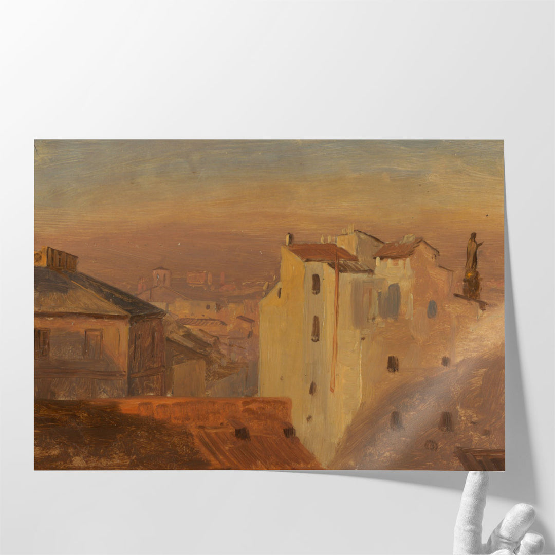 Rooftops, Rome, Italy - Canvas Print Wall Art