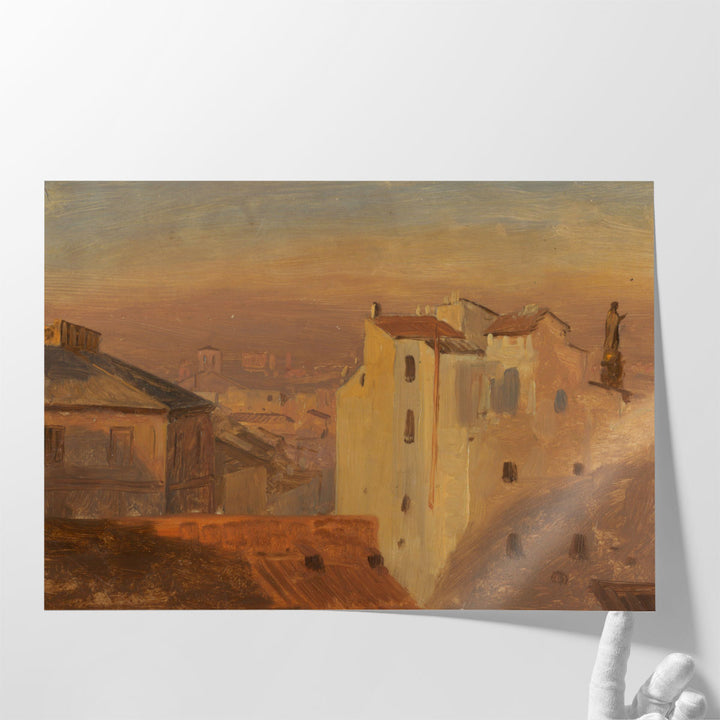 Rooftops, Rome, Italy - Canvas Print Wall Art