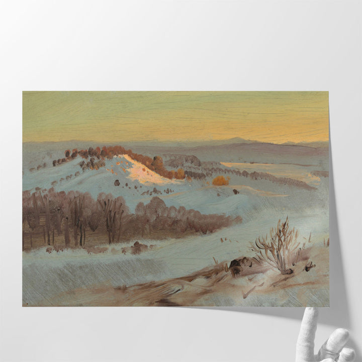 Hudson Valley, New York in Winter - Canvas Print Wall Art
