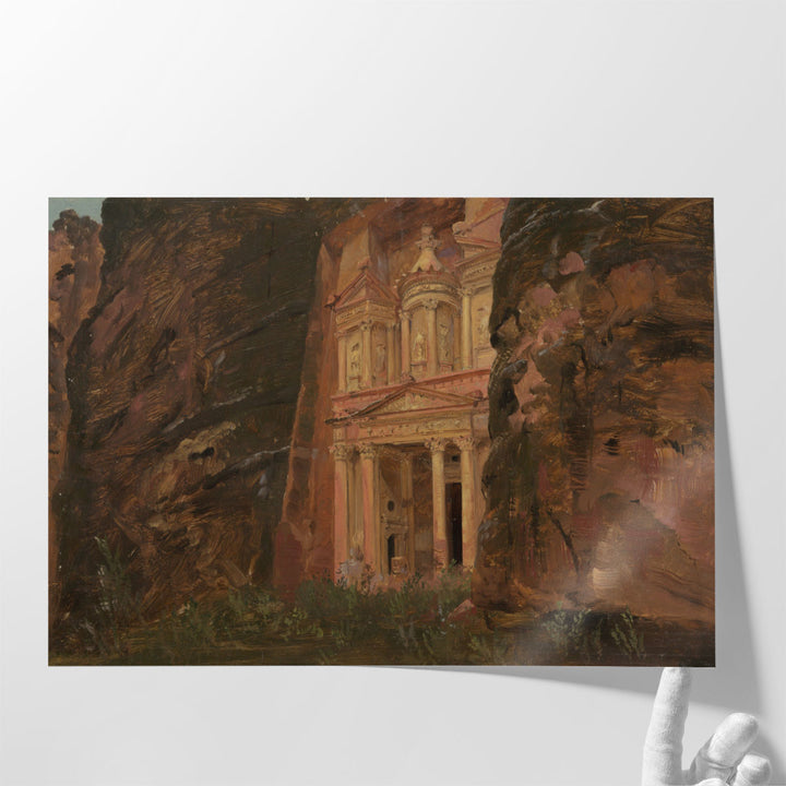 El Khasneh, Petra, Late February 1868 - Canvas Print Wall Art