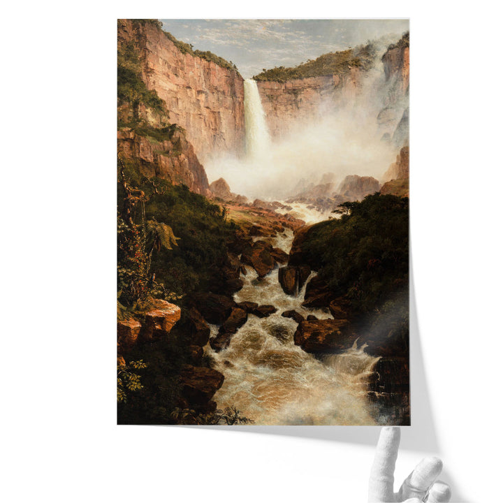The Falls of the Tequendama near Bogota, New Granada - Canvas Print Wall Art