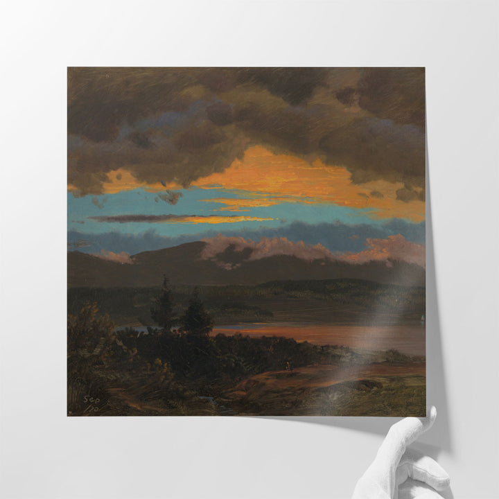 Sunset across the Hudson Valley, New York - Canvas Print Wall Art
