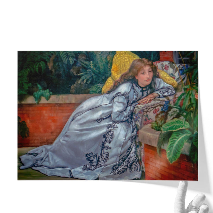 A Girl in an Armchair - Canvas Print Wall Art