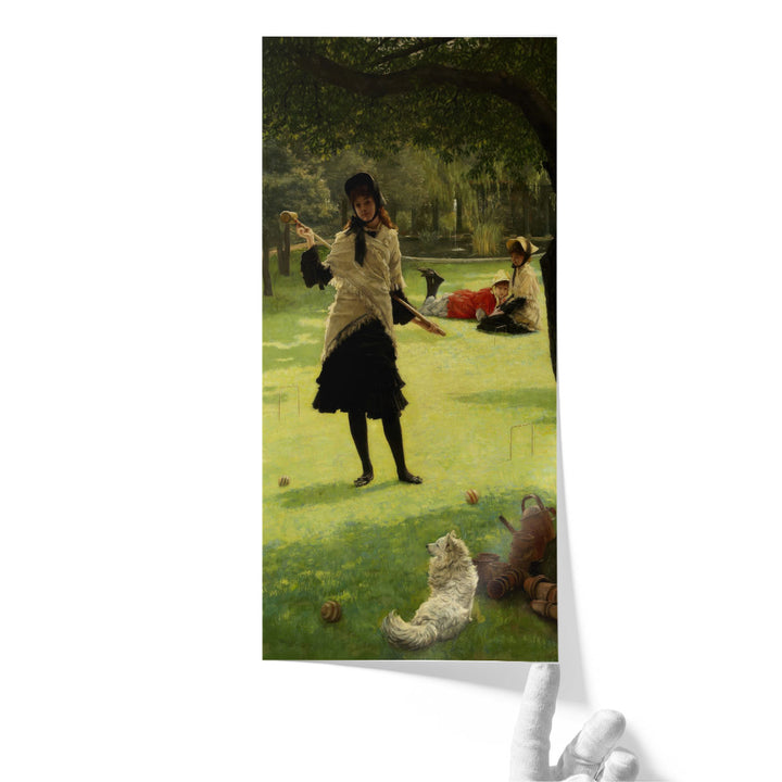 Croquet, 1878 - Canvas Print Wall Art