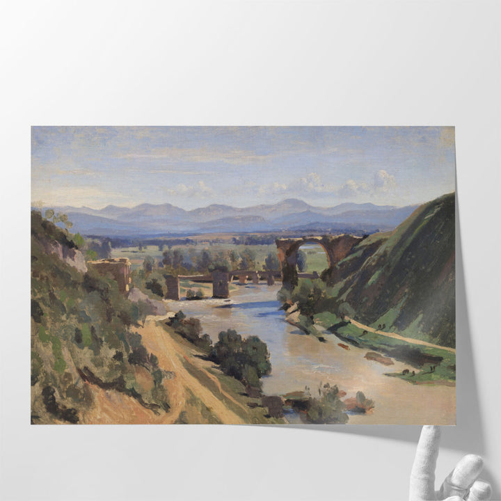 The Bridge at Narni - Canvas Print Wall Art
