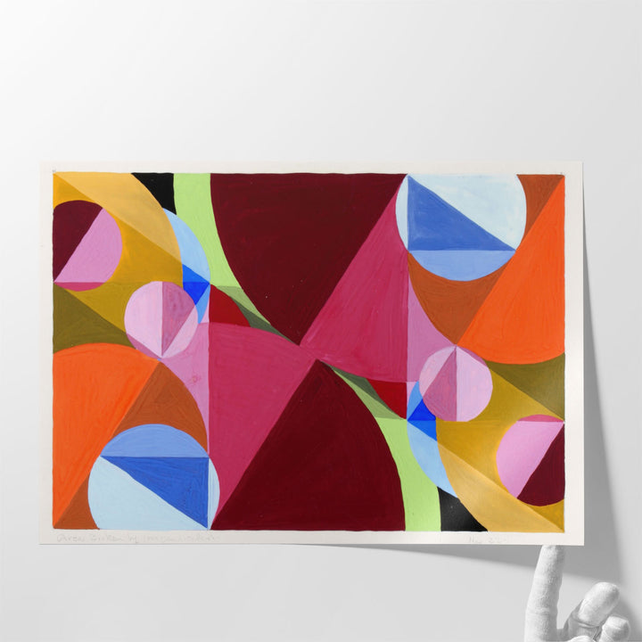 Area Broken by Perpendiculars - Canvas Print Wall Art