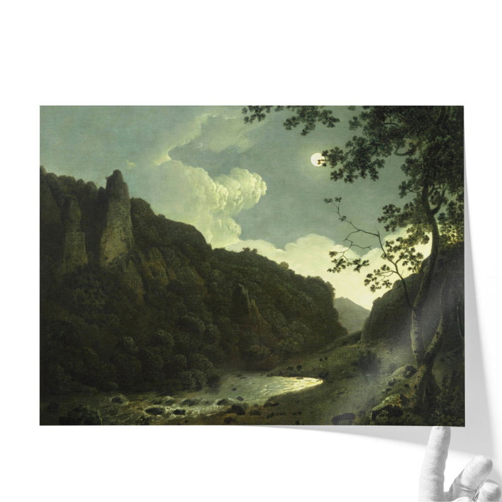 Dovedale by Moonlight - Canvas Print Wall Art