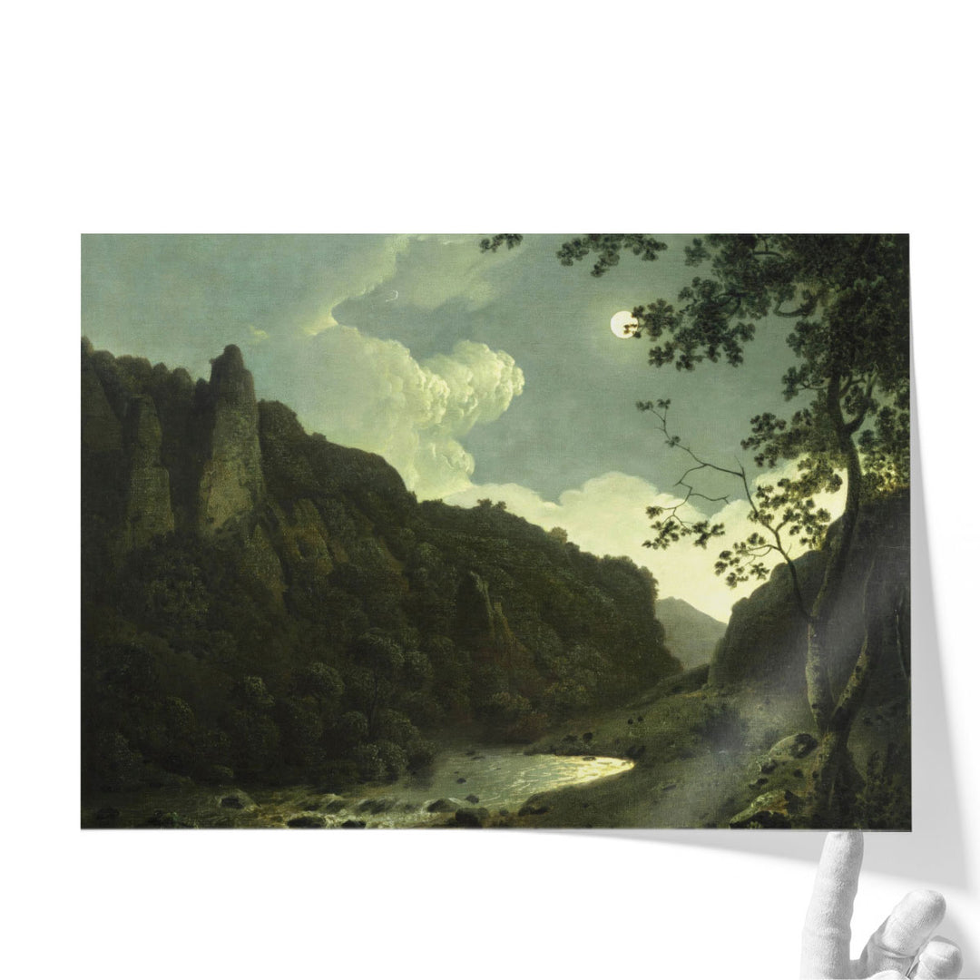 Dovedale by Moonlight - Canvas Print Wall Art