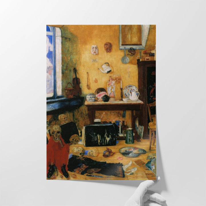 Skeletons in the Studio - Canvas Print Wall Art
