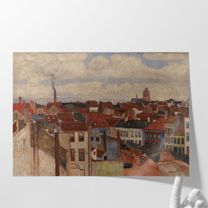 The rooftops of Ostend, 1901 - Canvas Print Wall Art