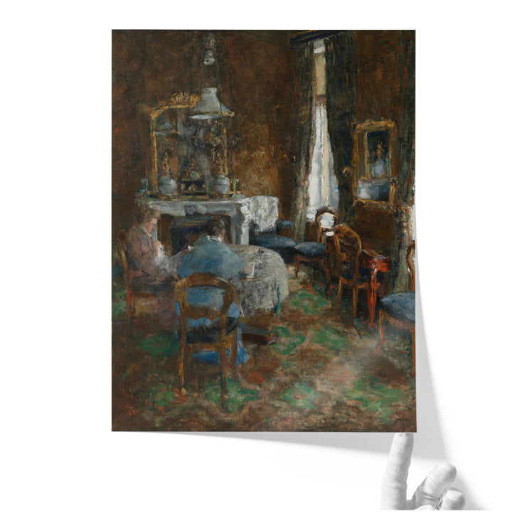The Bourgeois Salon, 1881 - Canvas Print Wall Art
