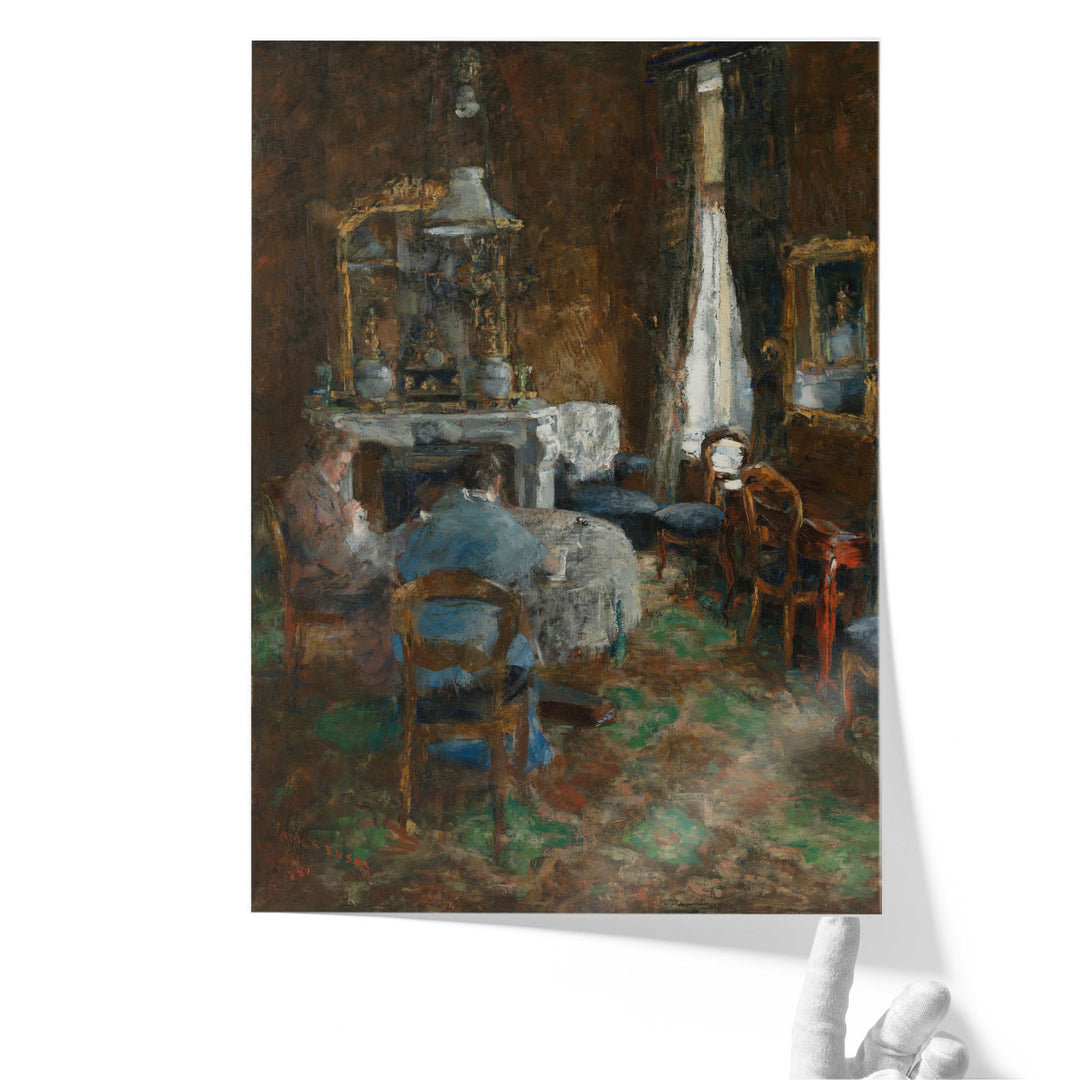 The Bourgeois Salon, 1881 - Canvas Print Wall Art