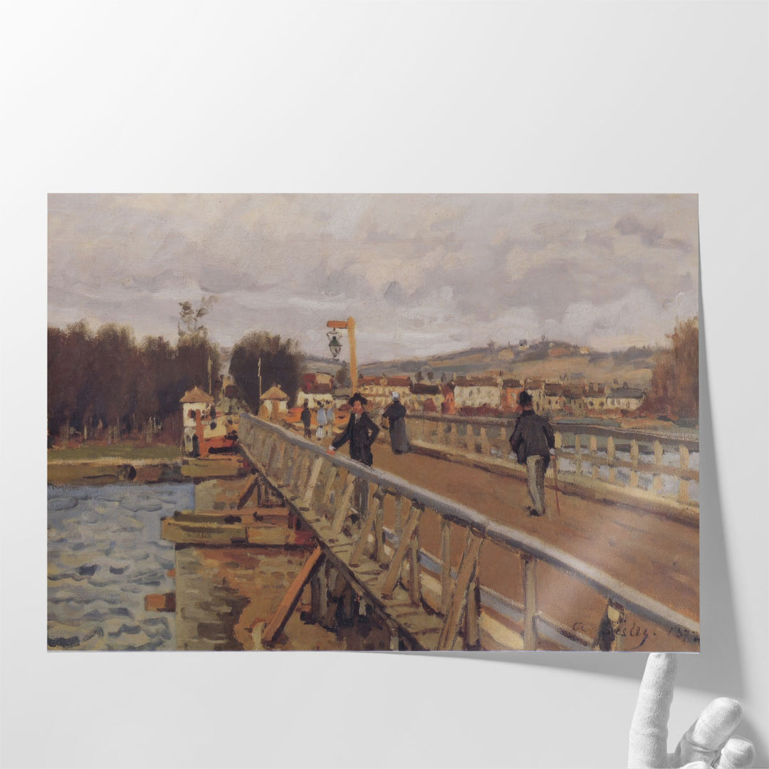 Footbridge at Argenteuil, 1872 - Canvas Print Wall Art