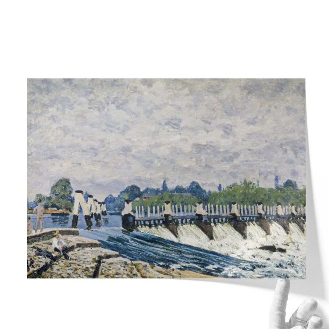 Molesey Weir, Hampton Court, 1874 - Canvas Print Wall Art