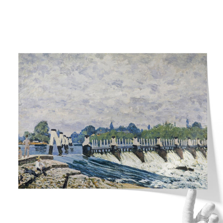 Molesey Weir, Hampton Court, 1874 - Canvas Print Wall Art