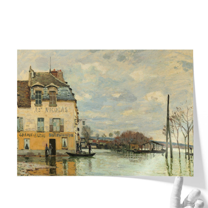 Flood at Port Marly, 1872 - Canvas Print Wall Art