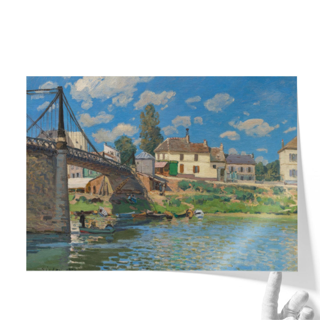 The Bridge at Villeneuve la Garenne - Canvas Print Wall Art