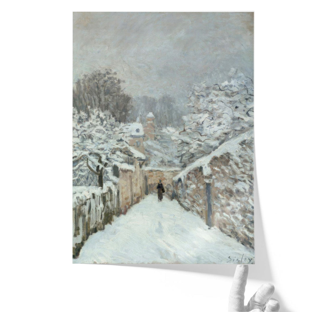 Snow at Louveciennes,  1878 - Canvas Print Wall Art