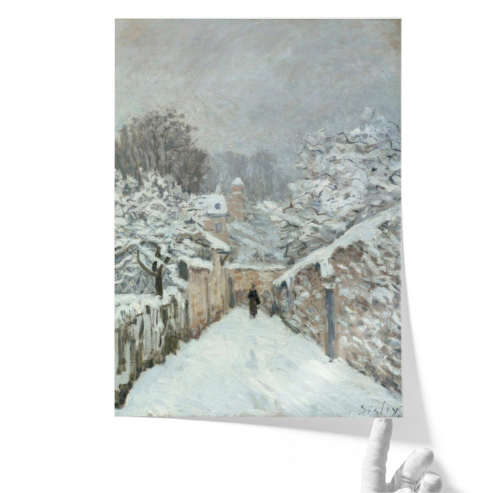 Snow at Louveciennes,  1878 - Canvas Print Wall Art