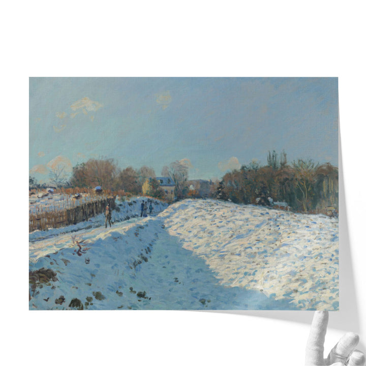 Alfred Sisley Snow Effect in Louveciennes,  1874 - Canvas Print Wall Art
