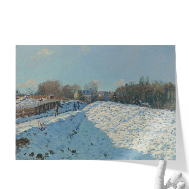 Alfred Sisley Snow Effect in Louveciennes,  1874 - Canvas Print Wall Art