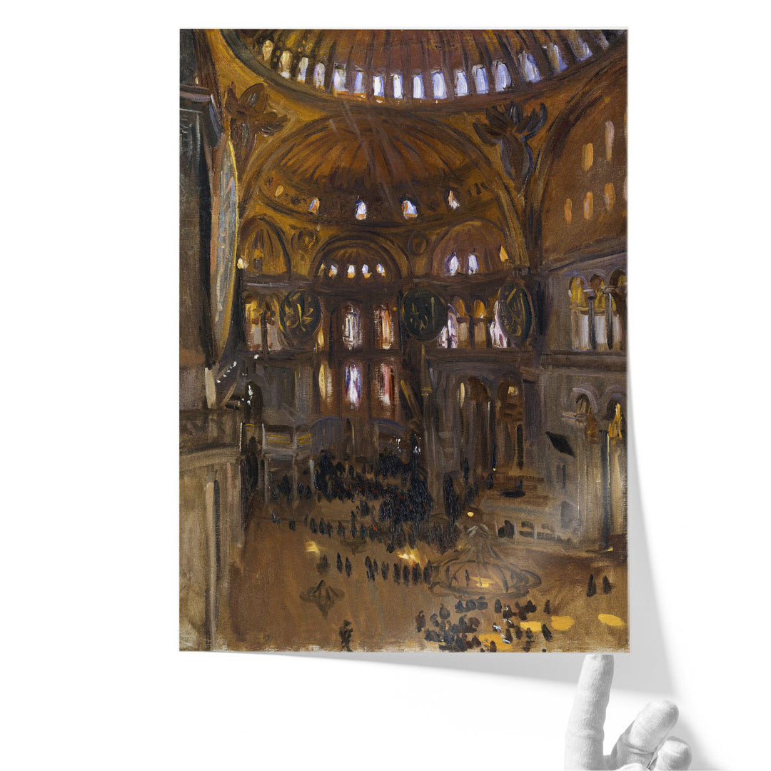 Interior of the Hagia Sophia - Canvas Print Wall Art