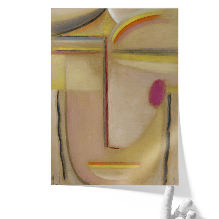 Abstract Head, Gold and Pink, 1931 - Canvas Print Wall Art