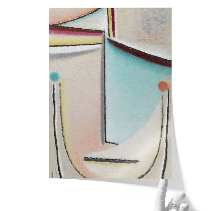Abstract Head, Pink and Light Blue, 1929 - Canvas Print Wall Art