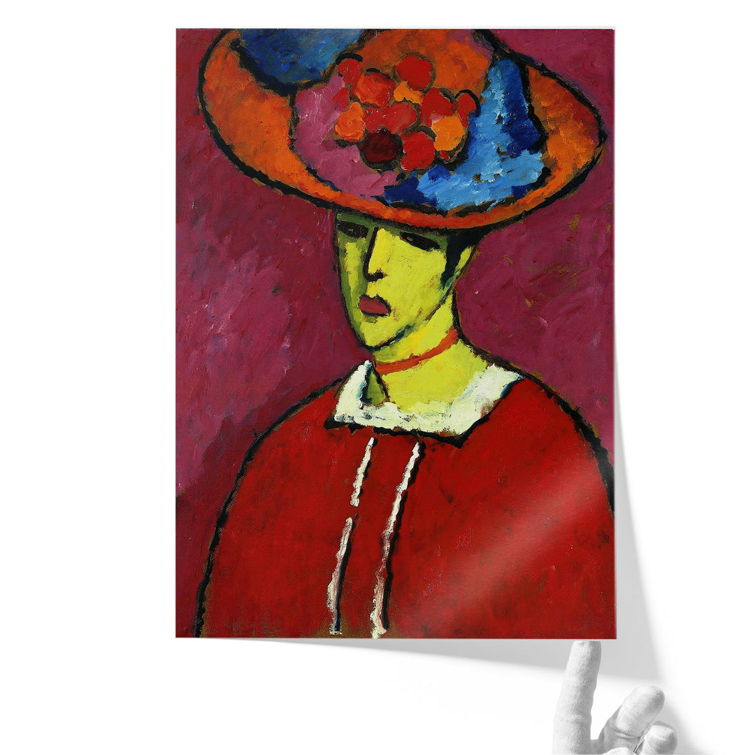 Schokko with Wide Brimmed Hat, 1910 - Canvas Print Wall Art