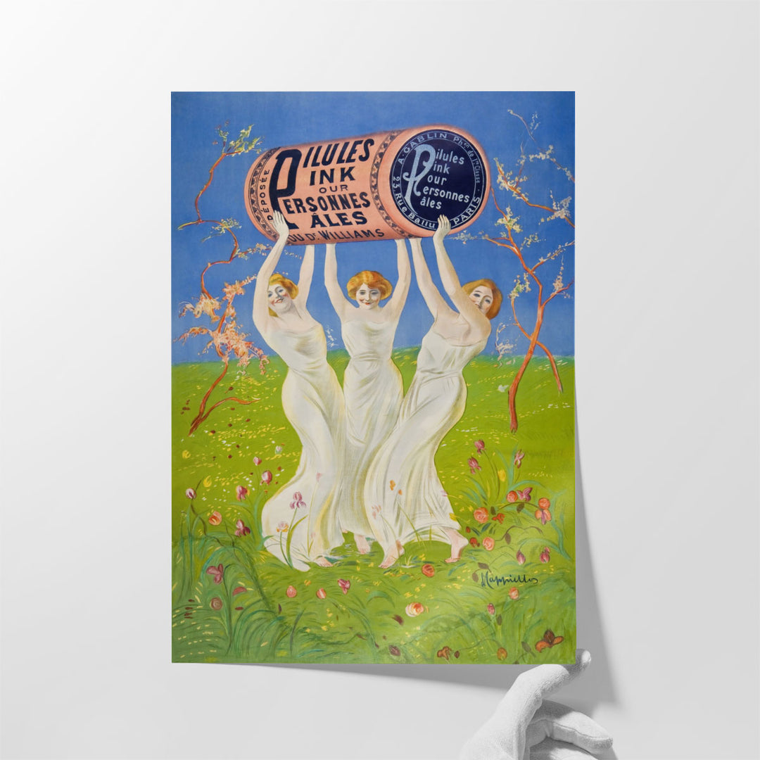 Pink Pills for Pale People, 1910 - Canvas Print Wall Art