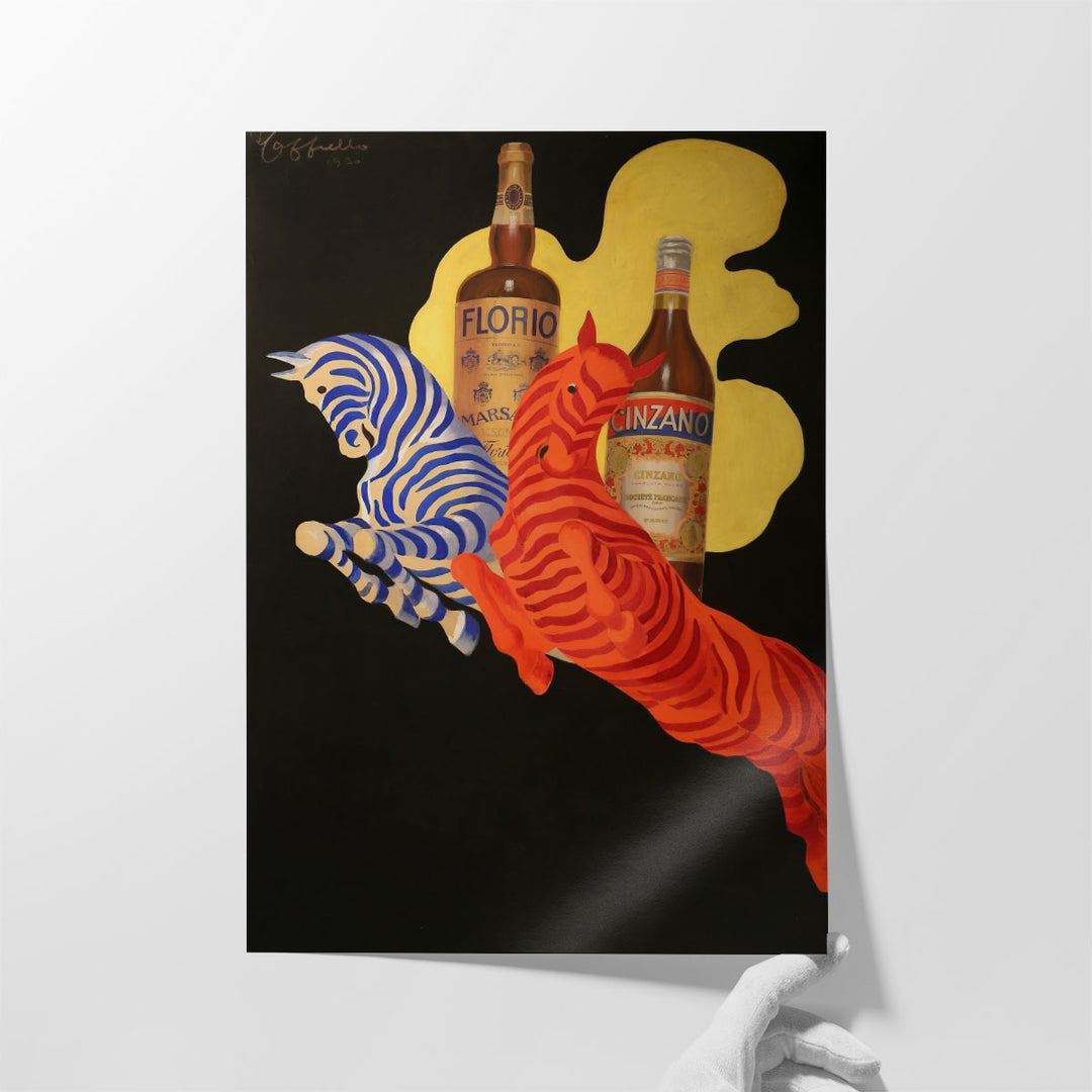 Poster Per Florio Cinzano, 1930 - Canvas Print Wall Art