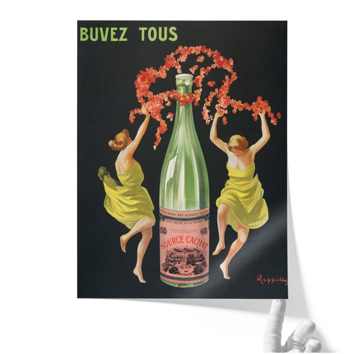 Drink all Evian Cachat, 1912 - Canvas Print Wall Art