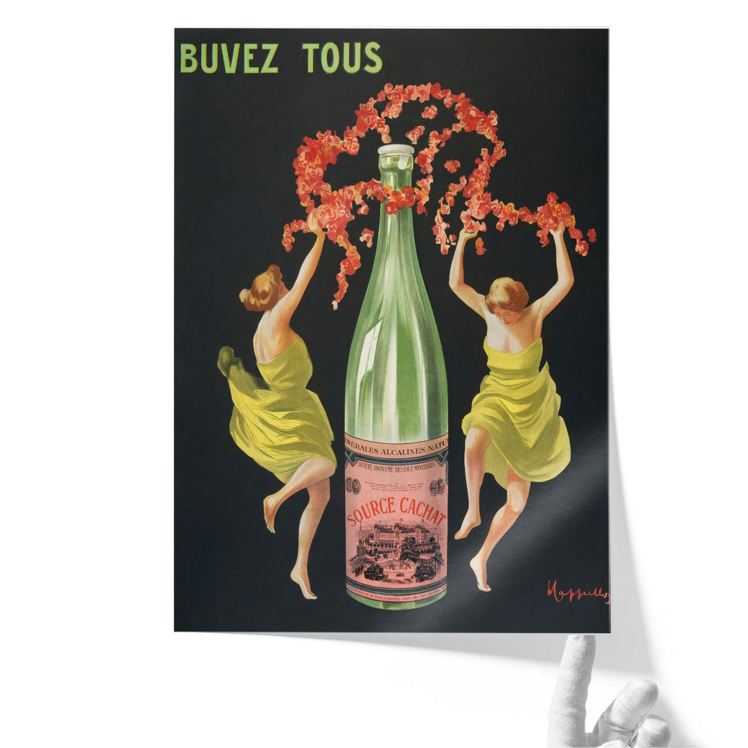 Drink all Evian Cachat, 1912 - Canvas Print Wall Art