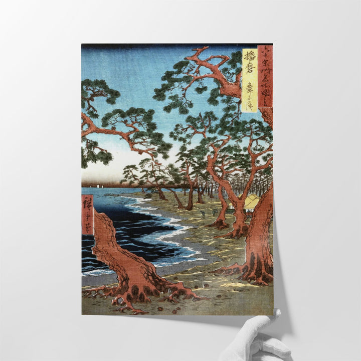 Maiko Beach in Harima Province - Canvas Print Wall Art