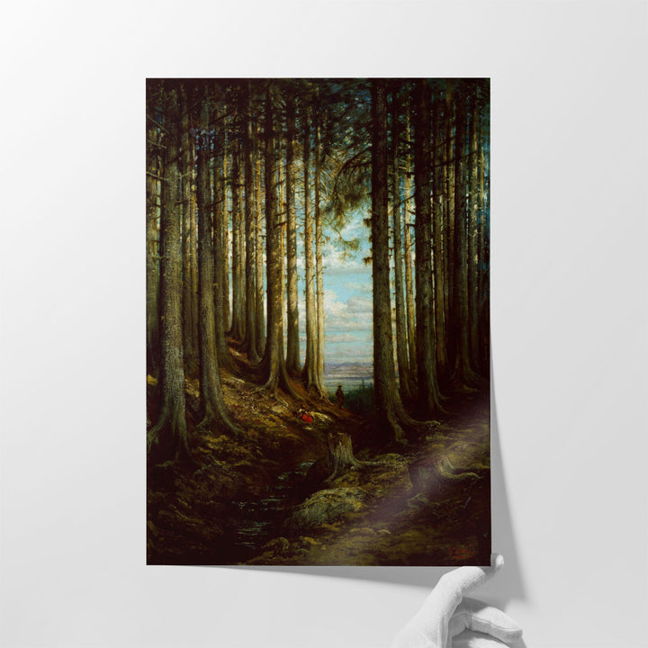 Alpine Scene - Canvas Print Wall Art
