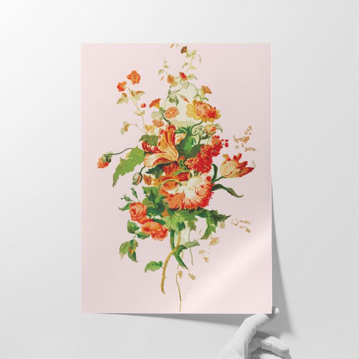 19th Century Flower Art - Canvas Print Wall Art