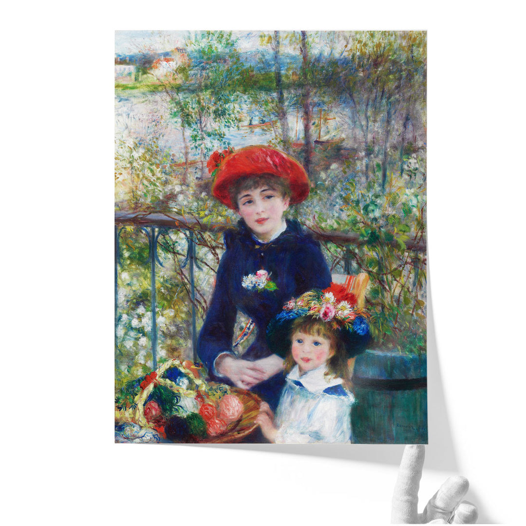 Two Sisters, On the Terrace, 1881 - Canvas Print Wall Art