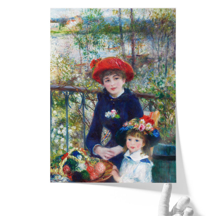 Two Sisters, On the Terrace, 1881 - Canvas Print Wall Art