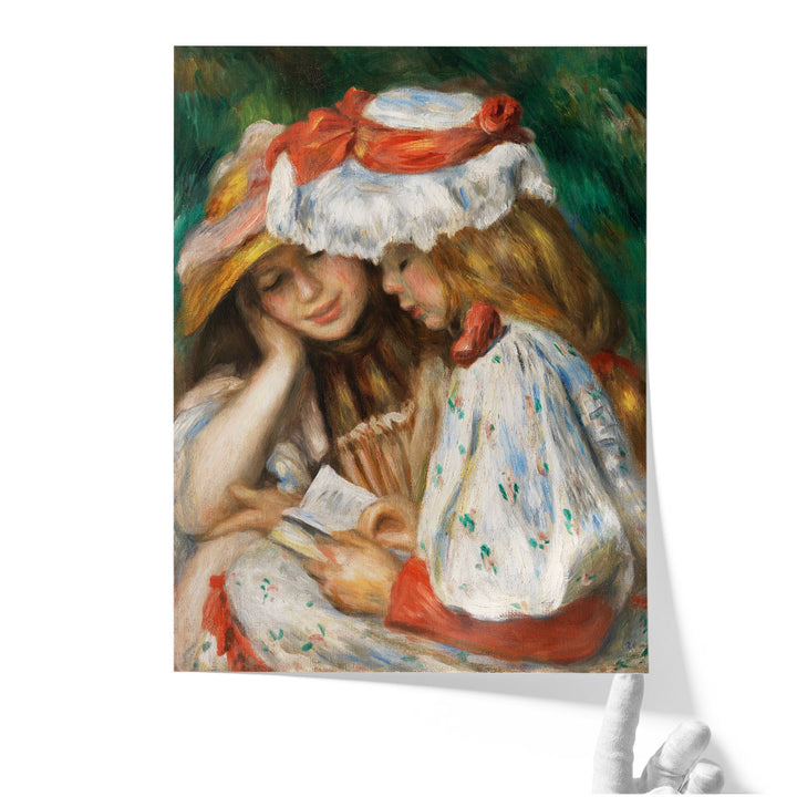 Two Girls Reading, 1890–1891 - Canvas Print Wall Art