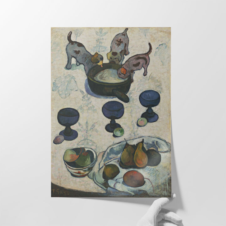 Still Life with Three Puppies, 1888 - Canvas Print Wall Art