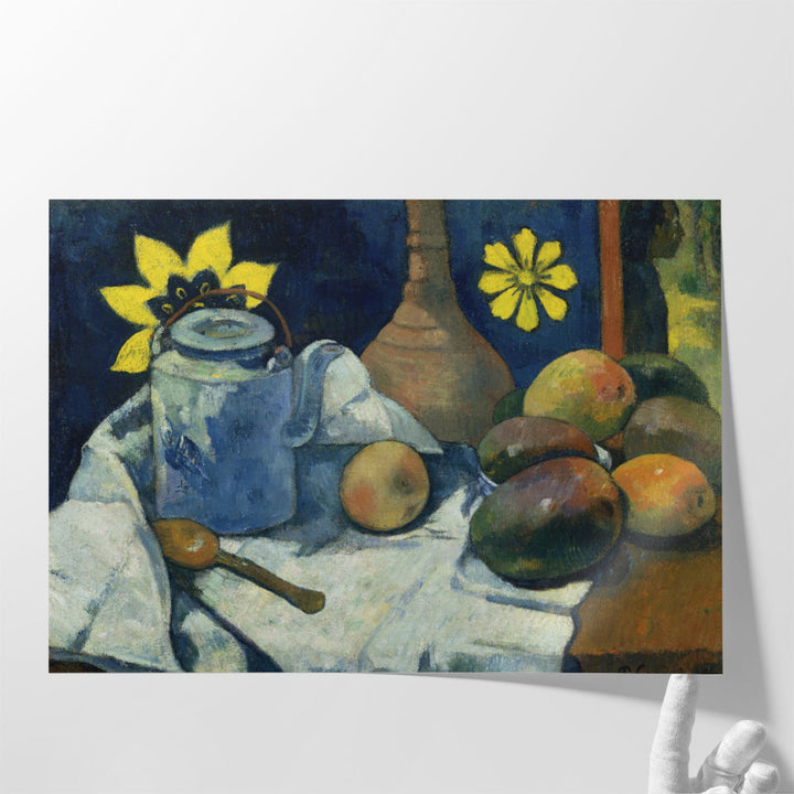 Still Life with Teapot and Fruit, 1896 - Canvas Print Wall Art
