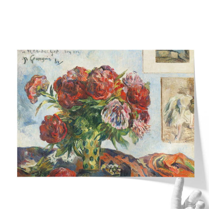 Still Life with Peonies, 1884 - Canvas Print Wall Art