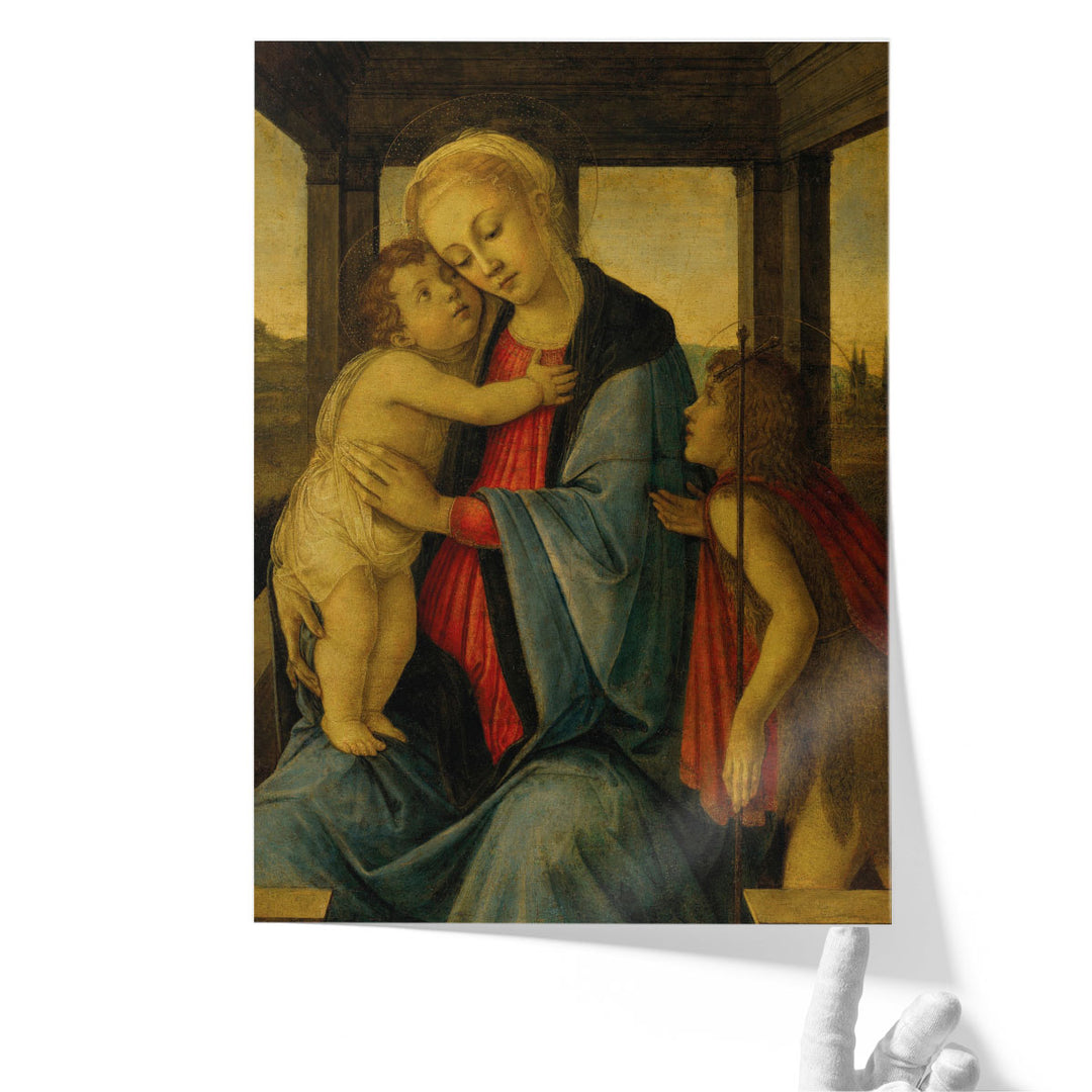 The Madonna and Child with the Infant Saint John the Baptist - Canvas Print Wall Art