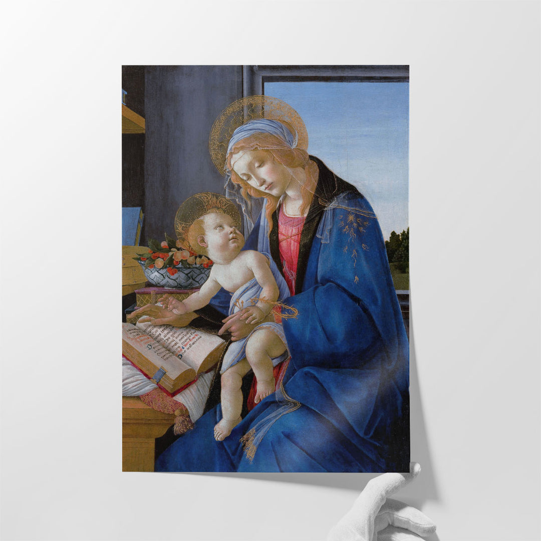 The Virgin and Child, The Madonna of the Book, 1480 - Canvas Print Wall Art