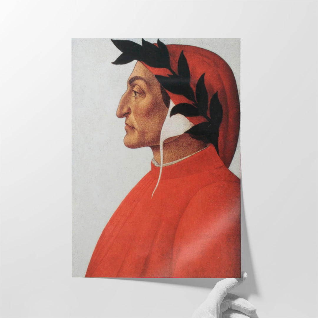 Dante Alighieri's Portrait - Canvas Print Wall Art