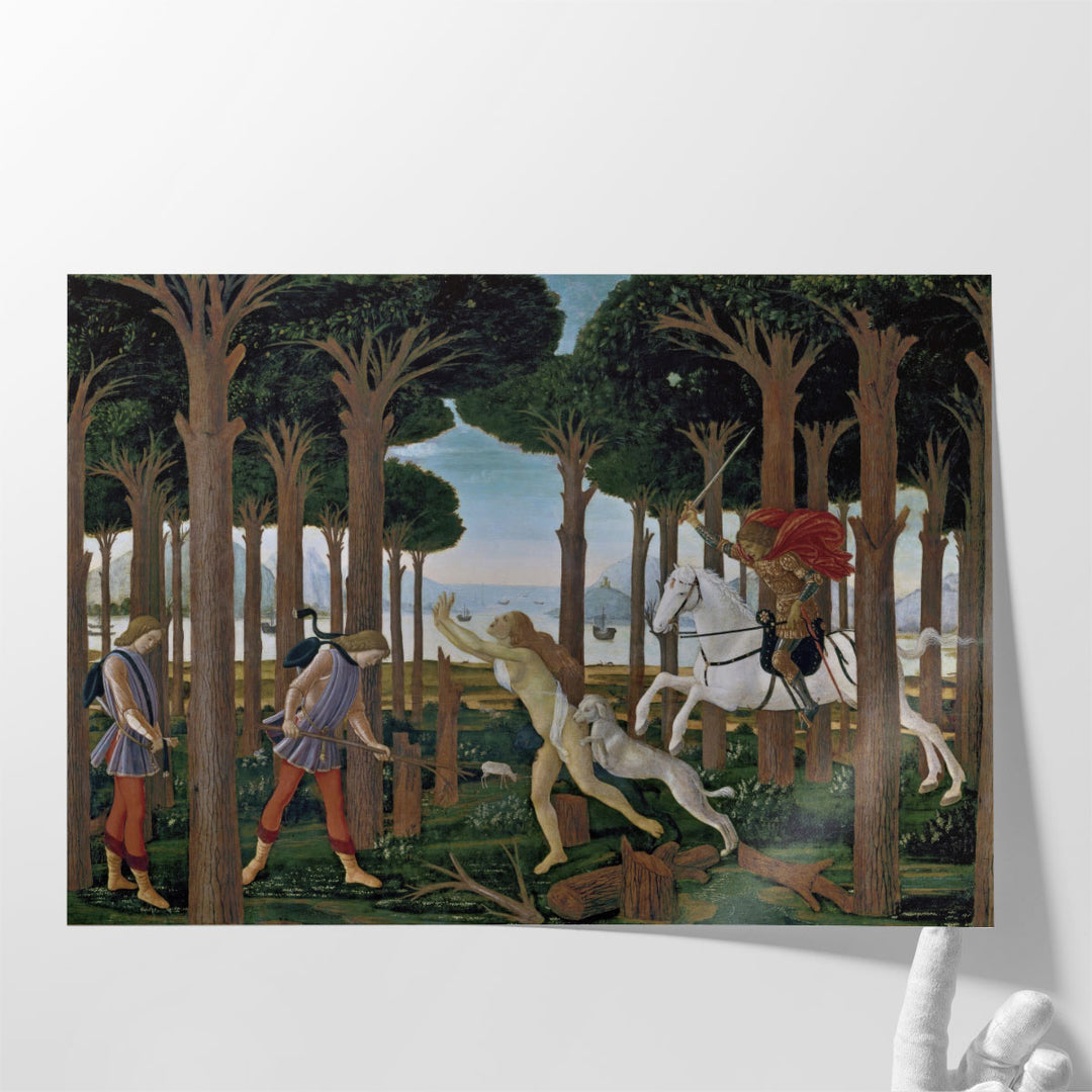 The Story of Nastagio Degli Onesti - Canvas Print Wall Art