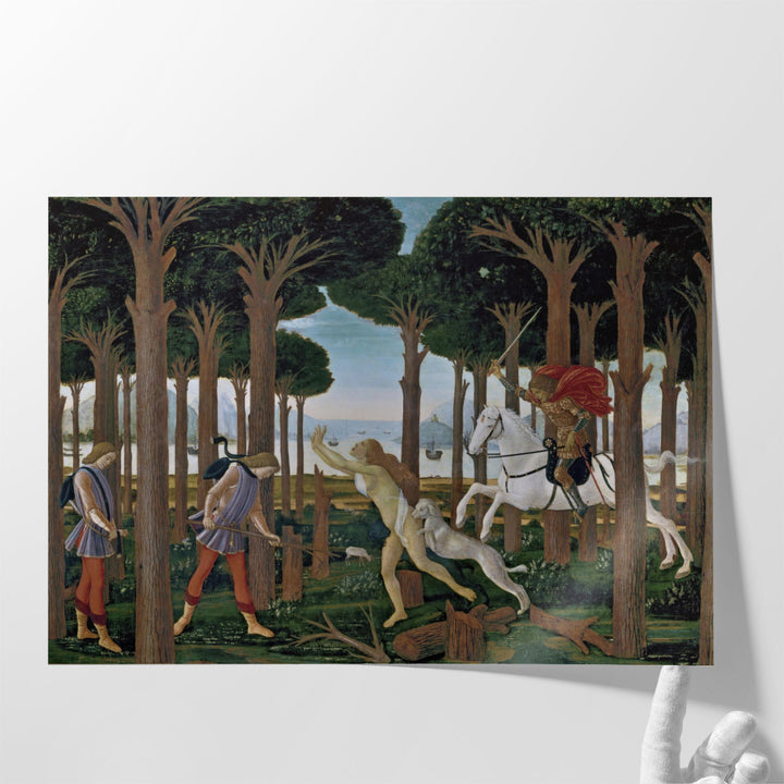 The Story of Nastagio Degli Onesti - Canvas Print Wall Art
