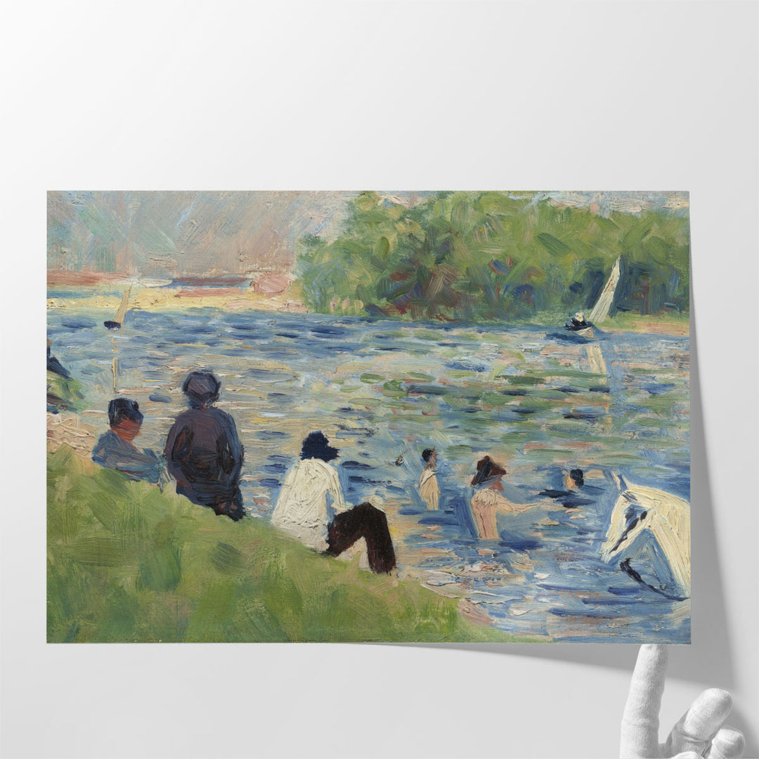 Study for Bathers at Asnieres - Canvas Print Wall Art